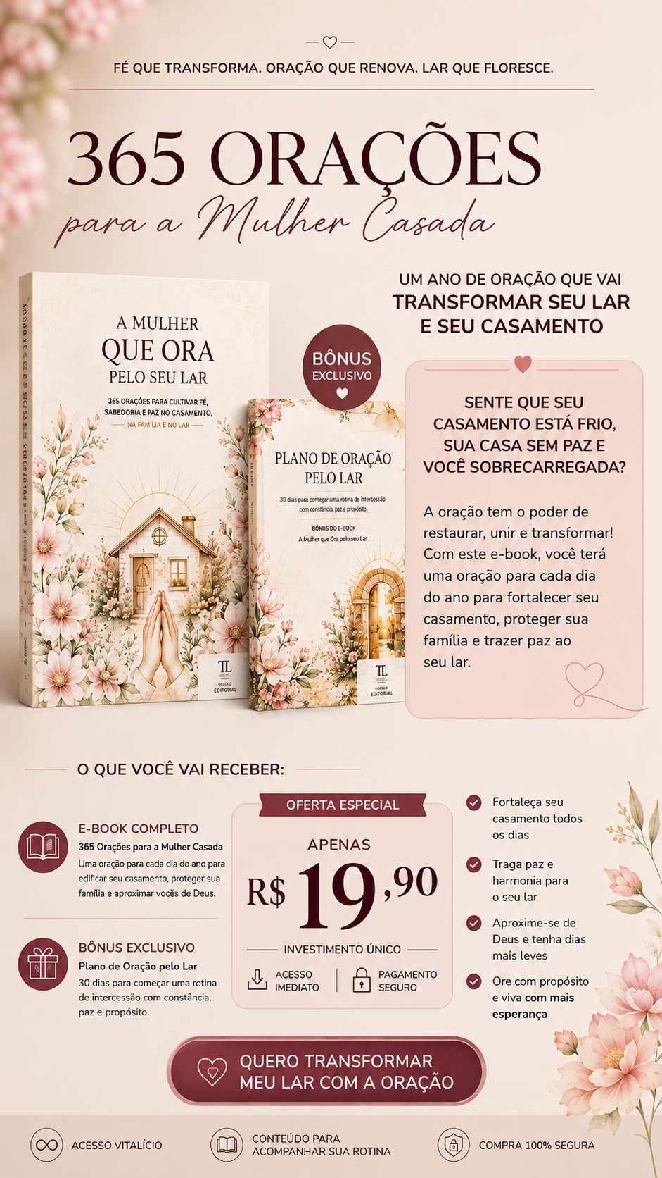 A Mulher que Ora pelo Seu Lar - e-book principal e bônus